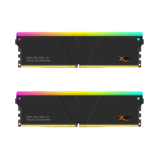 RAM V-COLOR Manta XSky 32GB 16GBx2 DDR5 black RAM V-COLOR Manta XSky 32GB 16GBx2 DDR5 black